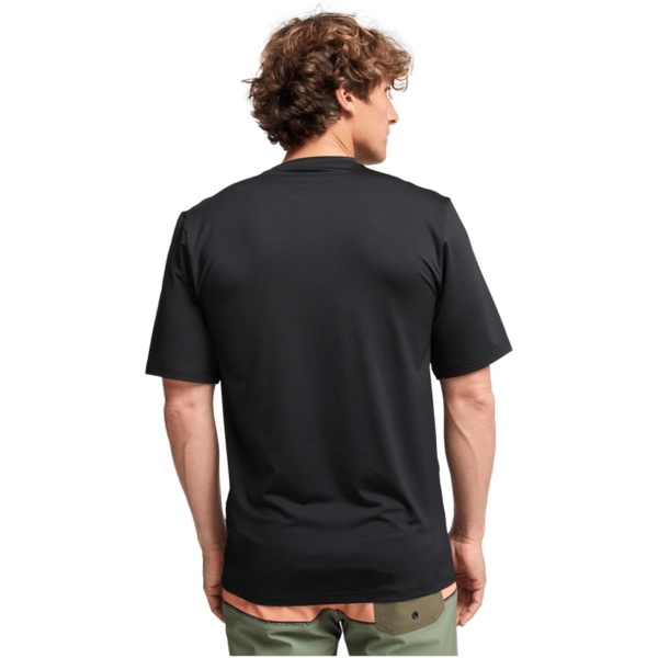 2026 Billabong Mens Solar Flare Loose Fit Short Sleeve Rash Vest EBYWR03028 - Black